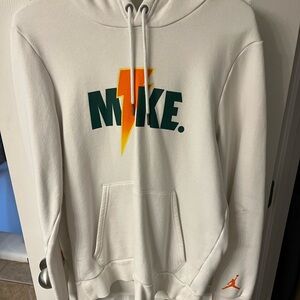 Air Jordan Gatorade White Hoodie with Graphic Design